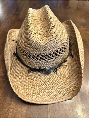 Toby Keith Straw Hat Size L/XL Barbed Wire Country Cowboy Western Concert